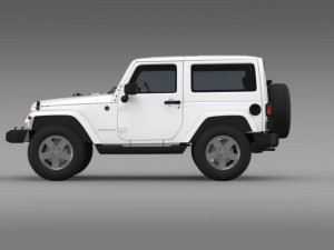 jeep wrangler 2011 3D 모델