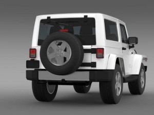 jeep wrangler 2011 3D 모델