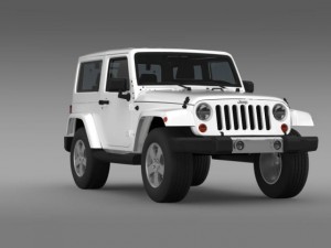 jeep wrangler 2011 3D 모델