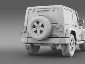 jeep wrangler 2011 3D 모델