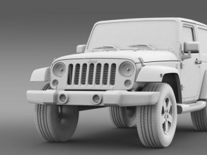 jeep wrangler 2011 3D 모델