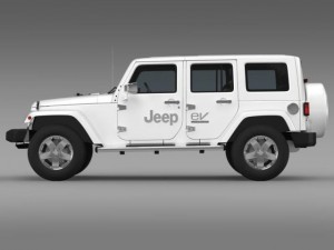 jeep wrangler electric vehicle concept 3D Model