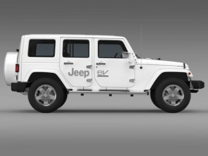 jeep wrangler electric vehicle concept 3D Model
