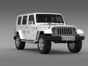 jeep wrangler electric vehicle concept 3D Model