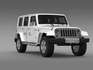 jeep wrangler electric vehicle concept 3D Model