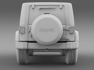 jeep wrangler electric vehicle concept 3D Model