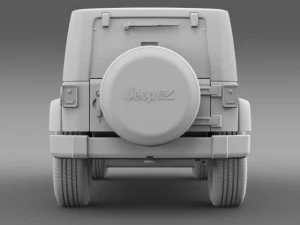 jeep wrangler electric vehicle concept 3D Model