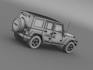 jeep wrangler electric vehicle concept 3D Model
