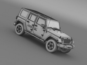 jeep wrangler electric vehicle concept 3D Model