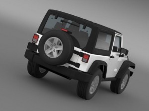 jeep wrangler rubicon 2007 3D Model