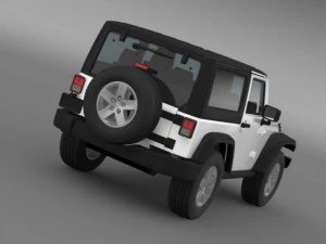 jeep wrangler rubicon 2007 3D Model