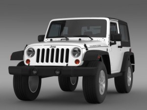jeep wrangler rubicon 2007 3D Model