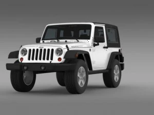 jeep wrangler rubicon 2007 3D Model