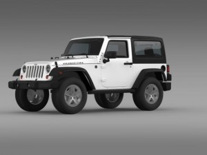 jeep wrangler rubicon 2007 3D Model