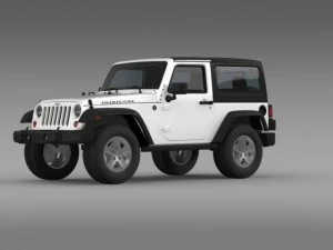 jeep wrangler rubicon 2007 3D Model