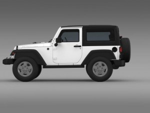 jeep wrangler rubicon 2007 3D Model