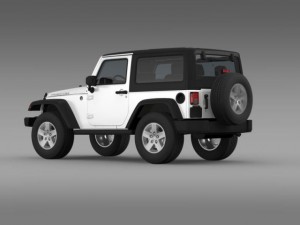 jeep wrangler rubicon 2007 3D Model