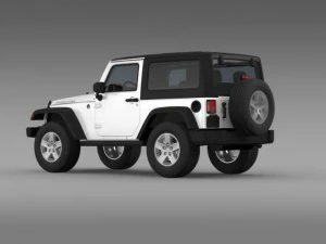 jeep wrangler rubicon 2007 3D Model