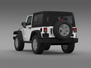 jeep wrangler rubicon 2007 3D Model