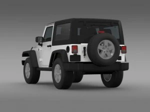 jeep wrangler rubicon 2007 3D Model