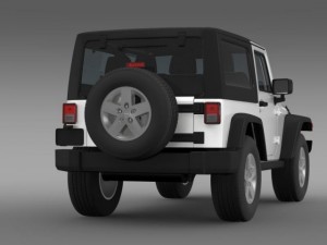 jeep wrangler rubicon 2007 3D Model