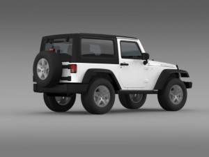 jeep wrangler rubicon 2007 3D Model