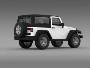 jeep wrangler rubicon 2007 3D Model