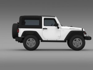jeep wrangler rubicon 2007 3D Model