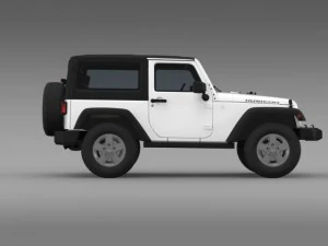 jeep wrangler rubicon 2007 3D Model