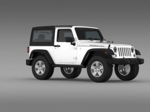 jeep wrangler rubicon 2007 3D Model