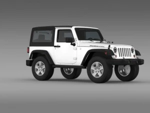 jeep wrangler rubicon 2007 3D Model