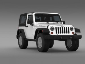 jeep wrangler rubicon 2007 3D Model
