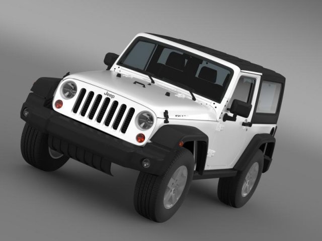 jeep wrangler rubicon 2012 Modello 3D .c4d .max .obj .3ds .fbx .stl .blend 