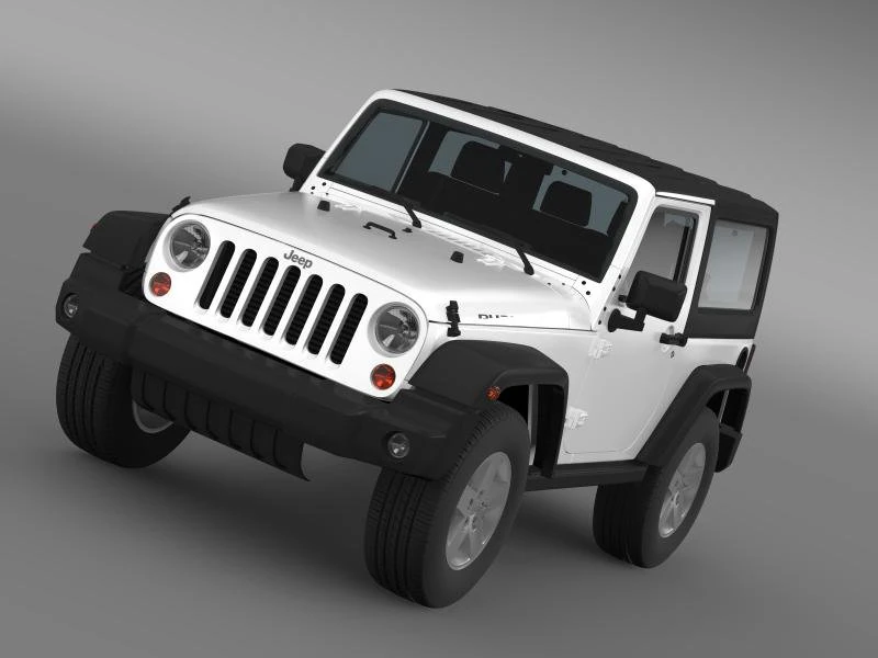 jeep wrangler rubicon 2012 3D Model .c4d .max .obj .3ds .fbx .stl .blend 