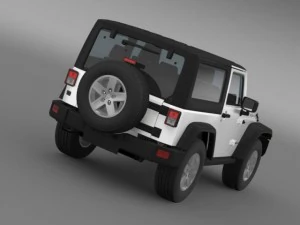 jeep wrangler rubicon 2012 3D Model