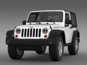 jeep wrangler rubicon 2012 Modello 3D