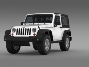 jeep wrangler rubicon 2012 Modello 3D
