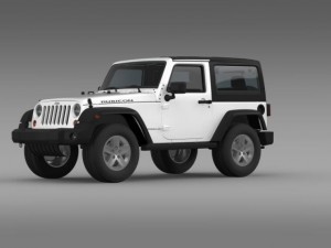 jeep wrangler rubicon 2012 Modello 3D