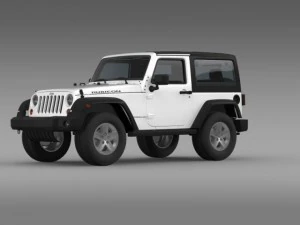 jeep wrangler rubicon 2012 3D Model