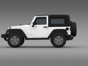 jeep wrangler rubicon 2012 Modello 3D