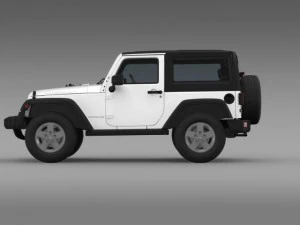 jeep wrangler rubicon 2012 3D Model