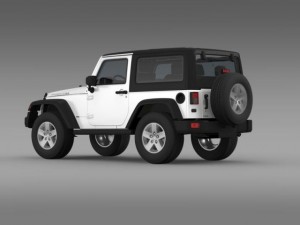 jeep wrangler rubicon 2012 Modello 3D