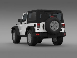 jeep wrangler rubicon 2012 Modello 3D