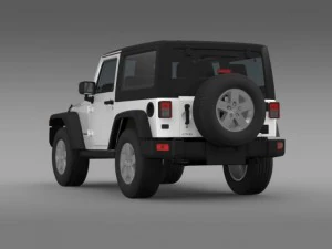 jeep wrangler rubicon 2012 3D Model