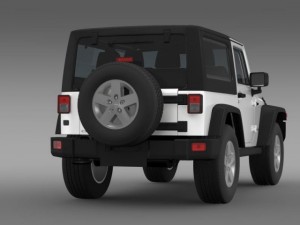 jeep wrangler rubicon 2012 Modello 3D