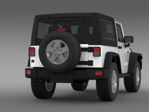 jeep wrangler rubicon 2012 3D Model