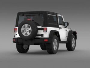 jeep wrangler rubicon 2012 Modello 3D