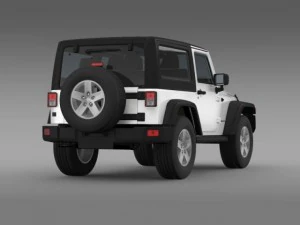 jeep wrangler rubicon 2012 3D Model