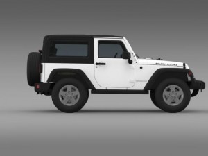 jeep wrangler rubicon 2012 Modello 3D
