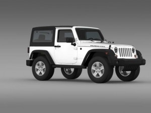 jeep wrangler rubicon 2012 Modello 3D